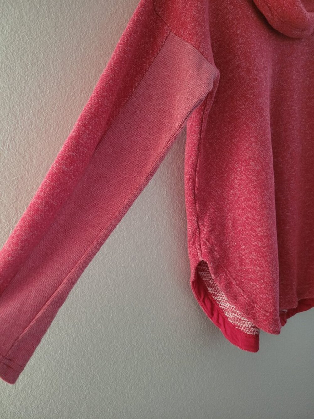 Tommy Hilfiger Athluxe Cowl Neck Fleece Sweater Large Red Pink Womens Cozycore - Picture 10 of 16